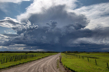 Fototapeta premium Prairie Storm Clouds Canada