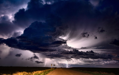 Obraz premium Prairie Storm Clouds Canada
