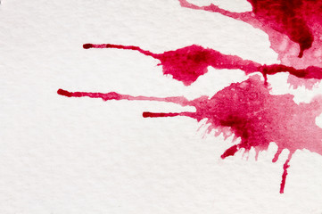 watercolor paint red strokes brush stroke color texture with space for your own text