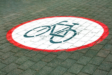 Bicycling prohibited
