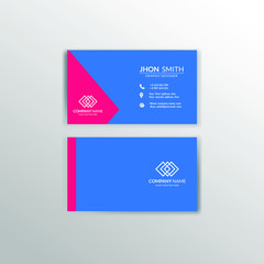 Creative and professional business card design. vector illustration