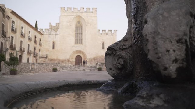 Dripping Fountain Close up in Santes creus