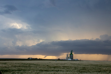 Fototapeta premium Prairie Storm Clouds Canada