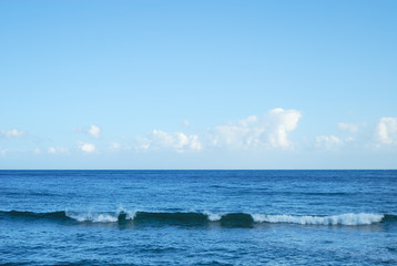 Obraz premium 海 波 空 雲 素材