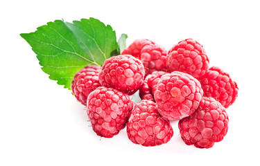 Raspberry isolated on white background