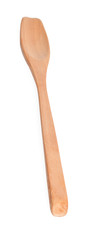 Wooden spoon isolated on white background