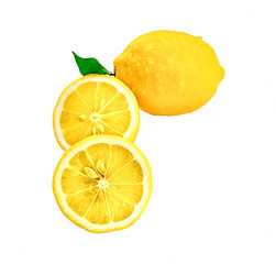 lemon isolated on white background