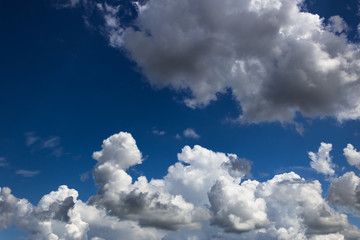 blue sky with white clouds