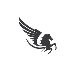 Pegasus Vector Logo Template vector illustration design