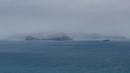 Stormy Whitsunday islands