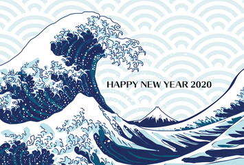 年賀状、年賀状2020、2020、年賀はがき、シンプル、はがきテンプレート