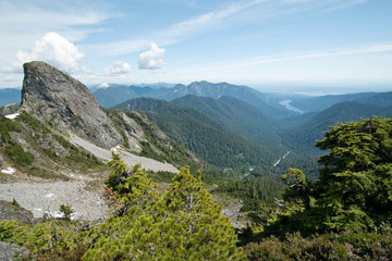 Hiking in the Lions binkert trail in Vancouver