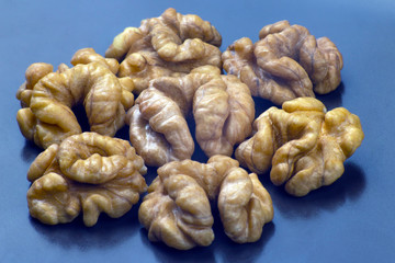 Walnuts closeup. Healthy and protein food.