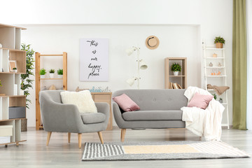 Interior of modern comfortable room