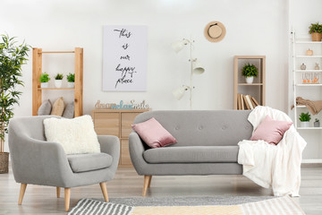 Interior of modern comfortable room