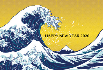 年賀状、年賀状2020、2020、年賀はがき、シンプル、はがきテンプレート