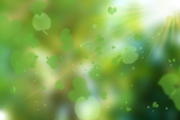 Obraz premium natural green bokeh abstract background