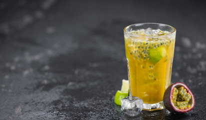 Jorge Amado Cocktail as detailed close-up shot, selective focus)