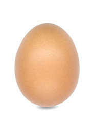 Chicken eggs on a white background