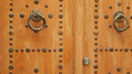  wooden door with a pattern