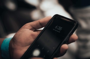 mobile phone in a hand