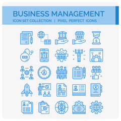 Business  Icons Set. UI Pixel Perfect Well-crafted Vector Thin Line Icons. The illustrations are a vector.