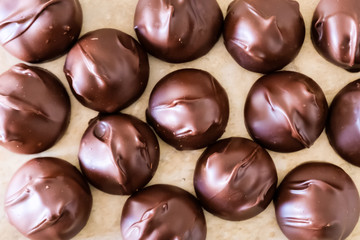 Dark chocolate macadamias.