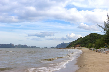 Beach and sea are quiet in Thailand
