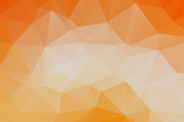 orange polygonal Mosaic paper background. vector illustration