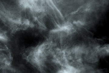 Textured cloud,Abstract black,isolated on black background