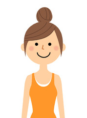 スポーツウェアを着た女性