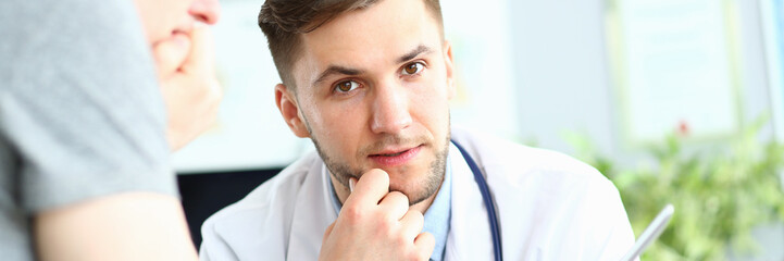 Patient thinking about diagnosis