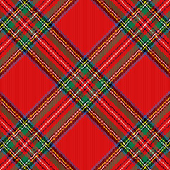 Christmas new year Tartan. Pattern Scottish cage