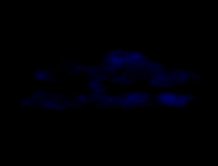 Blue fog brush. Blue fog isolated on black backgroun