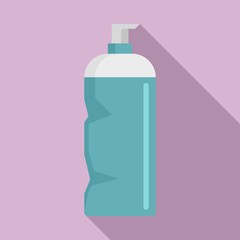 Used dispenser bottle icon. Flat illustration of used dispenser bottle vector icon for web design