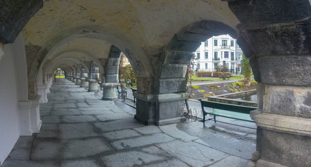 Houses and famous places in Bergen Norway