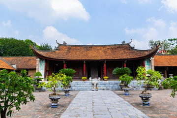 Scenery of Thuong shrine  in ancient Co Loa citadel, Vietnam. Co Loa was capital of Au Lac (old Vietnam), the country was founded by Thuc Phan about 2nd century BC.