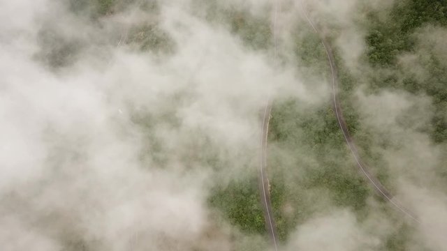 road through the clowds