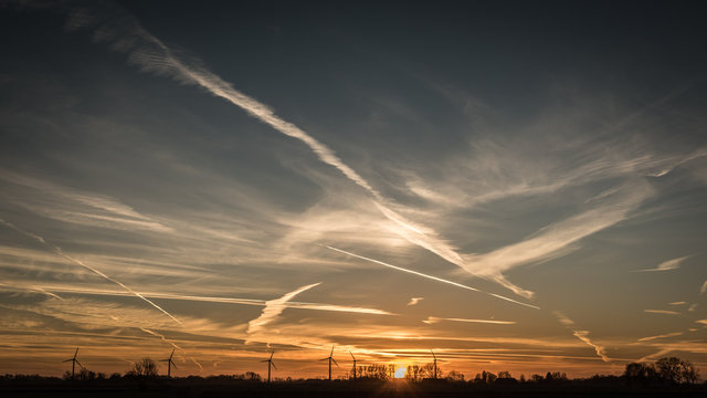 Winter Evening Sunset
