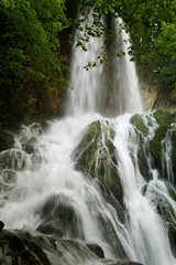 Fototapeta na wymiar Waterfall in Jankovac, Papuk Nature Park, Croatia
