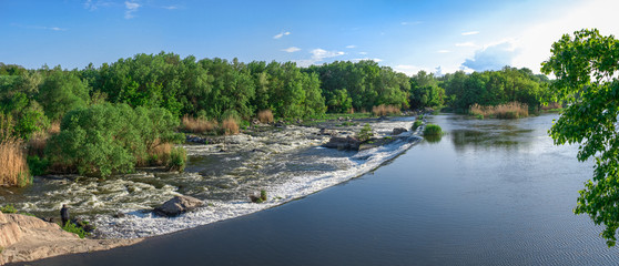 Dam on the Southern Bug River in Migiya, Ukraine