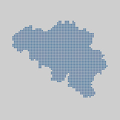 Fototapeta na wymiar map of Belgium