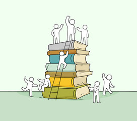 cute miniature of stack of books
