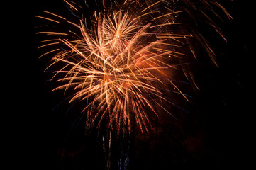 Obraz premium Silvester Feuerwerk zum Jahreswechsel
