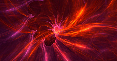 Fractal 3D rendering abstract light background