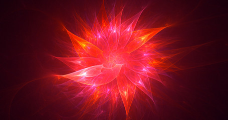 Fractal 3D rendering abstract light background