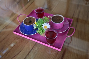 cup of turkish coffee on the table