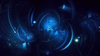 Fractal 3D rendering abstract light background