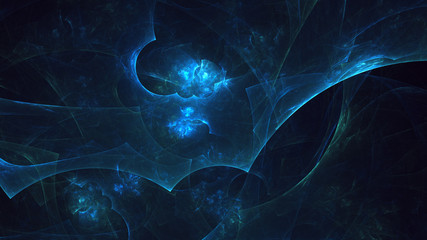 Fractal 3D rendering abstract light background