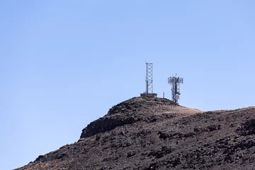 Fotobehang Cellular network tower at a top of Steens Mountains, Oregon © Dmitry